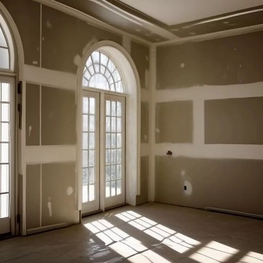 Room with drywall, unfinished